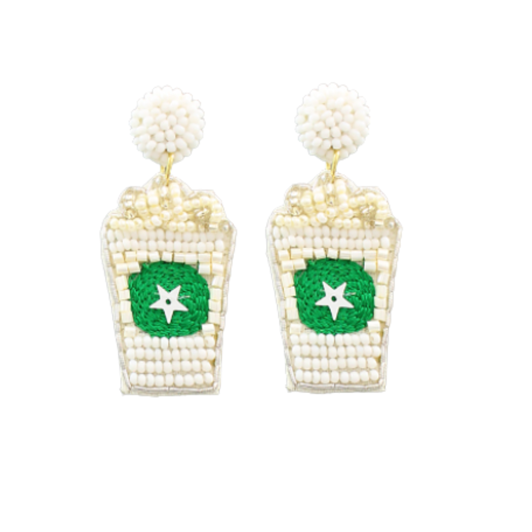 Beaded Frappuccino Earrings