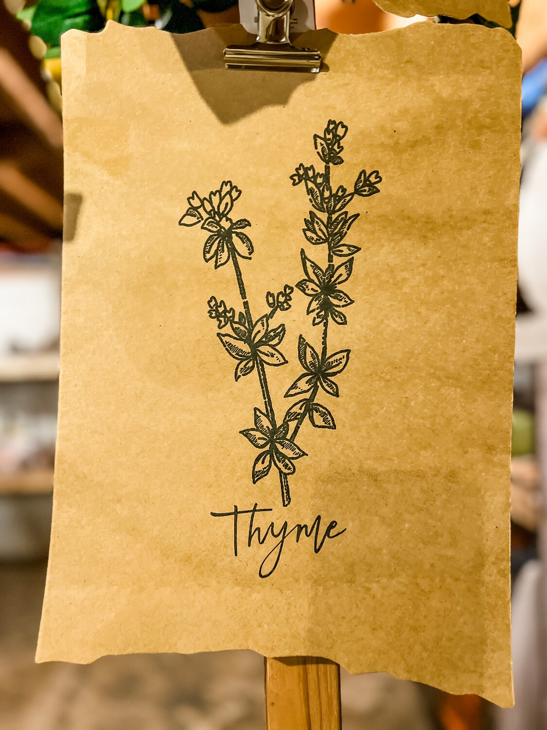 Thyme Hanging Sign