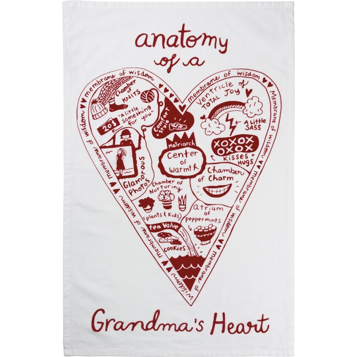 Grandma's Heart Tea Towel