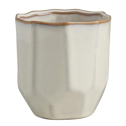 Sm Classic White Glazed Pot