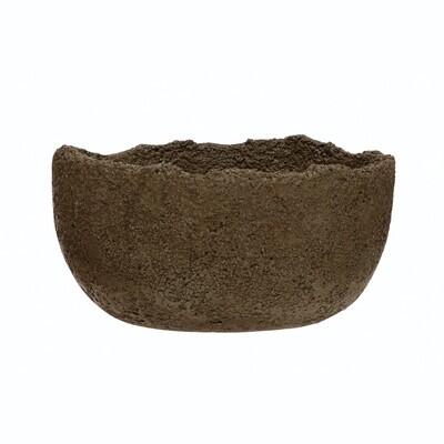 Textured Sandstone Bowl