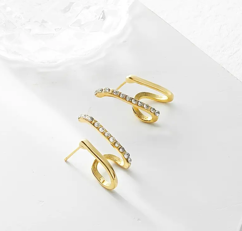 Gold Wrap Earrings