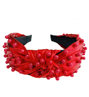 Red Beaded Headband