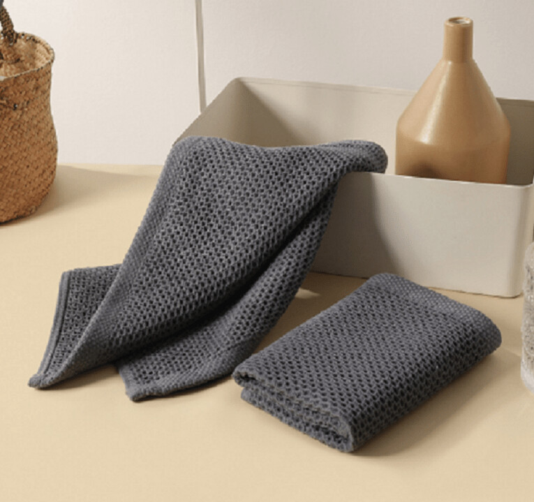 Dk Gray Honeycomb Towel