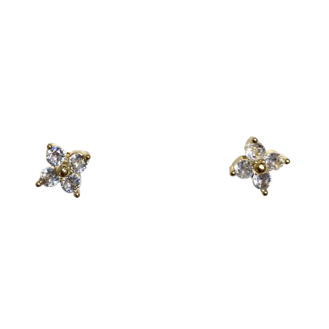 18k Gold Plated Flower Studs