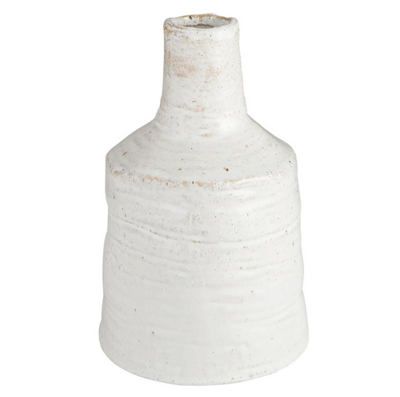 Tall Cream Organic Vase