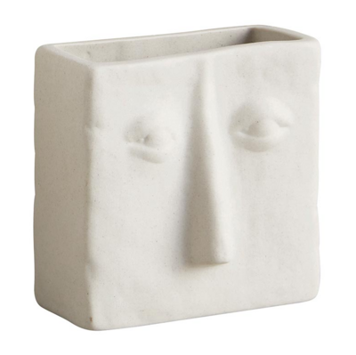 Square Face Ceramic Pot