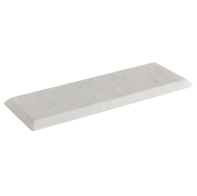 Lg White Marble Candle Tray