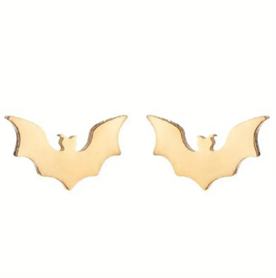 Gold Bat Studs