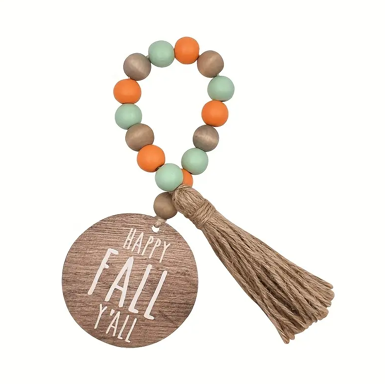 Happy Fall Y&#39;all Wooden Beads