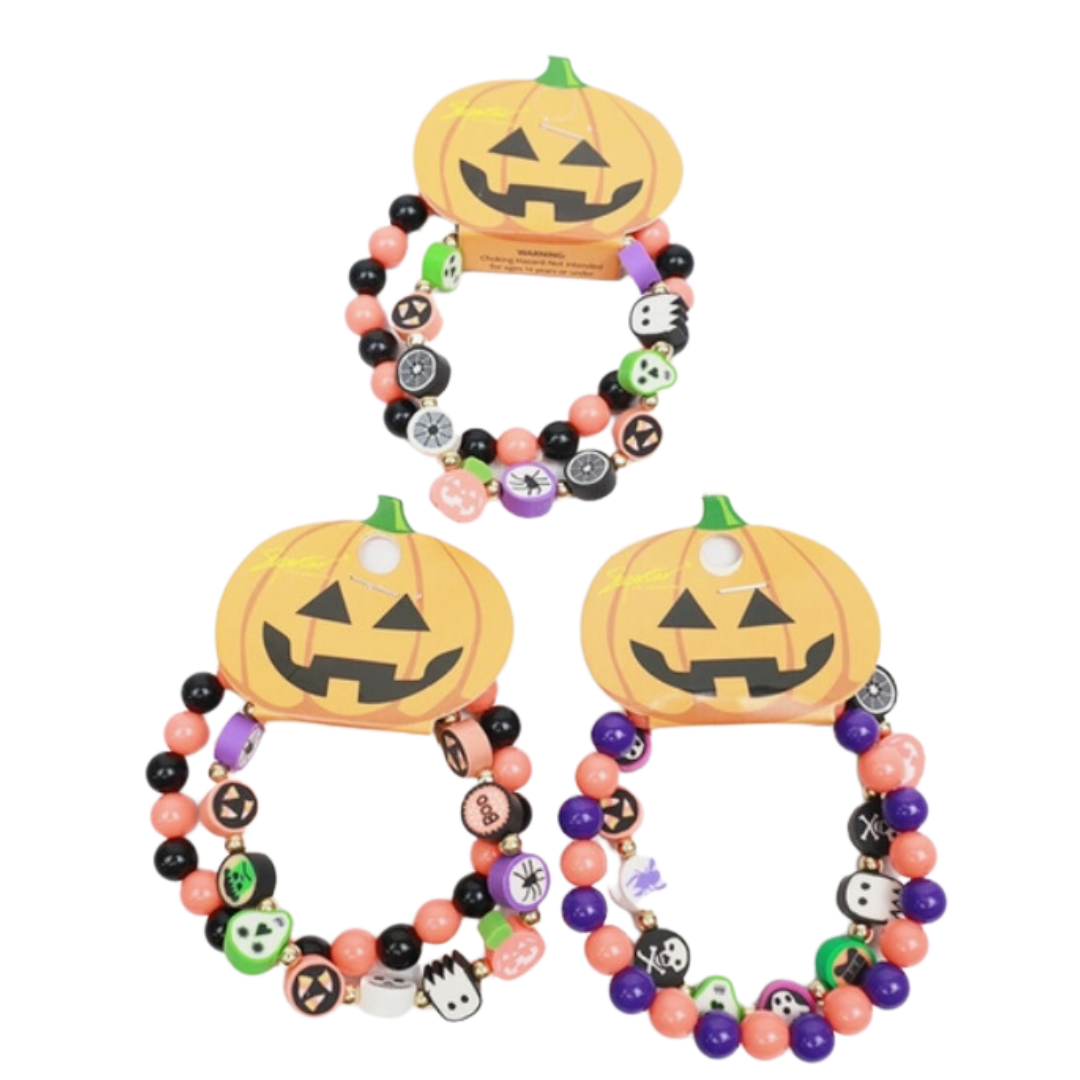 Kids Halloween Bracelet Set