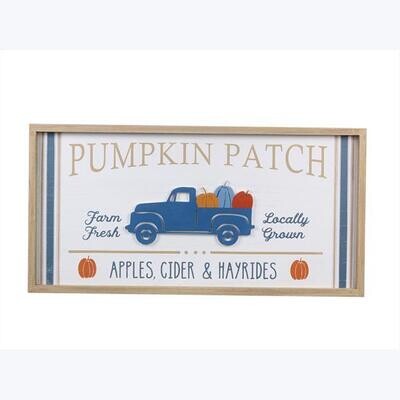 Pumpkin Patch Truck Wall Sign
