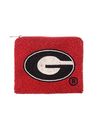 Licensed G Beaded Pouch