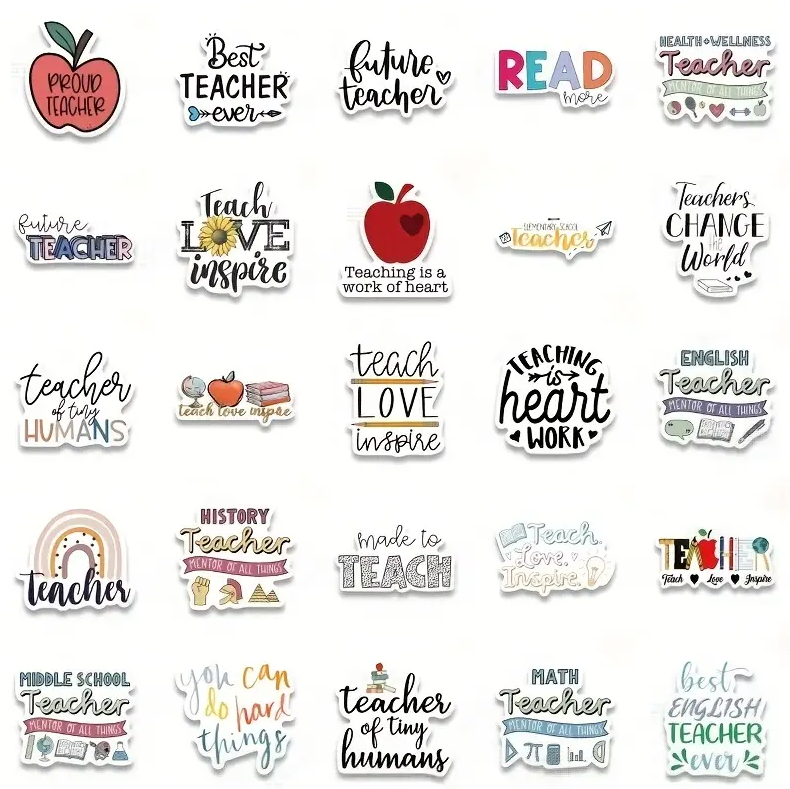 Aesthetic Teacher Sticker