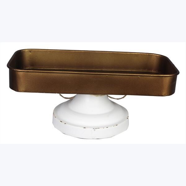Gold Pedestal Tray
