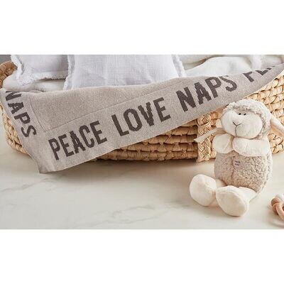 Peace, Love, & Naps Blanket