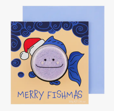 Merry Fishmas Bath Bomb Card