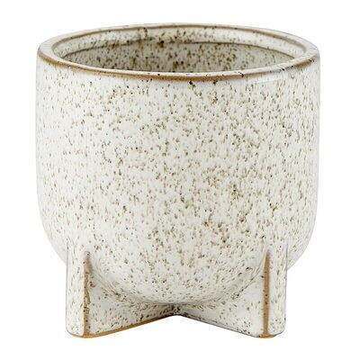 Sm Speckled Footed Pot