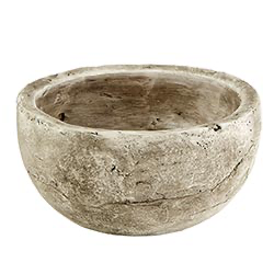 Gray Cement Bowl