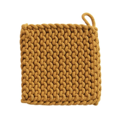 Mustard Crocheted Pot Holder