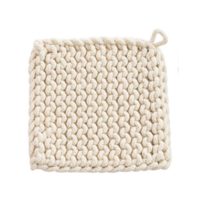 Cream Crocheted Pot Holder
