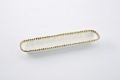 Cracker Tray Blanca (Dorado)