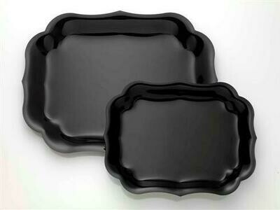 Bandeja Acrilica Rectangular Grande Negra