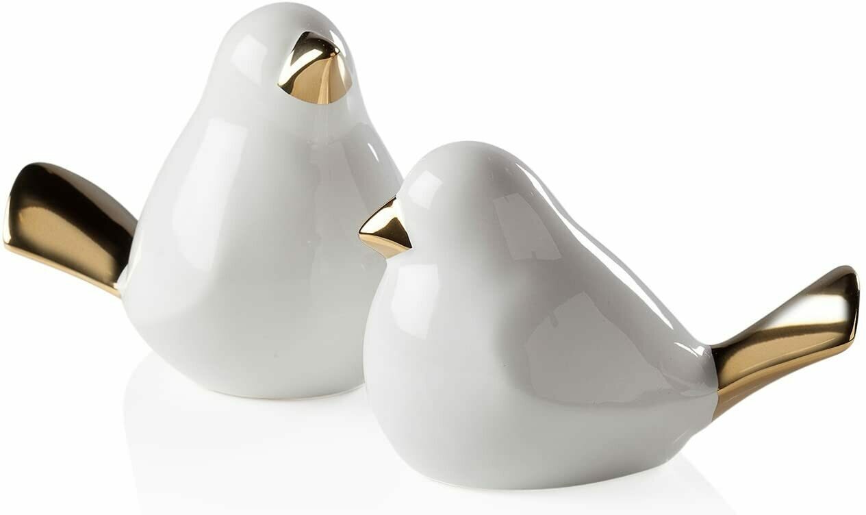 Set de 2 Palomitas con Detalles en Dorado