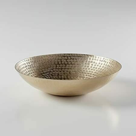 Mantra Hammered Bowl Gold 13.5"