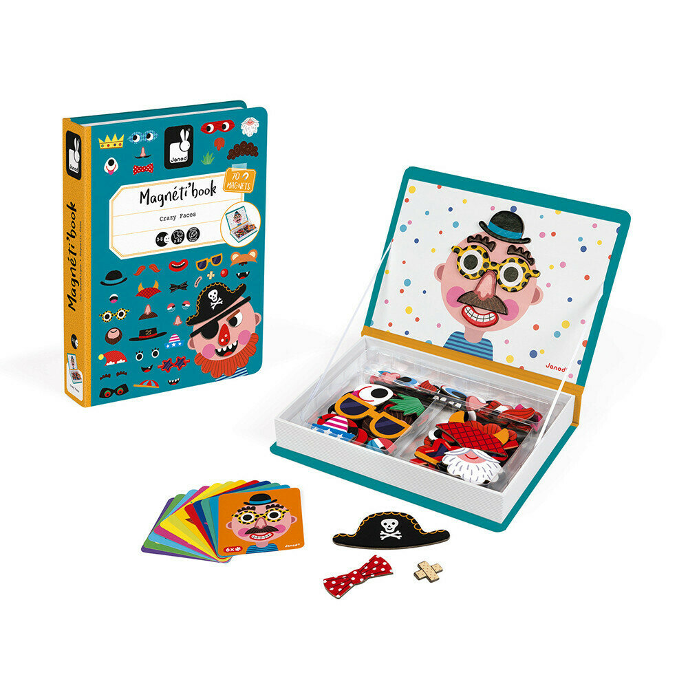 Boys Crazy Faces Magnetic Book