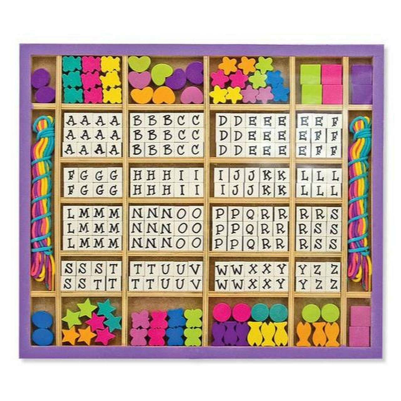 Alphabet Beads Wooden Bead Kit