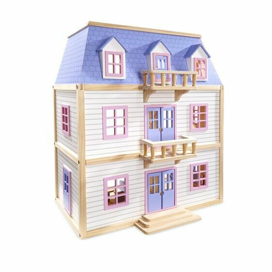 Wooden Multi Level Dollhouse