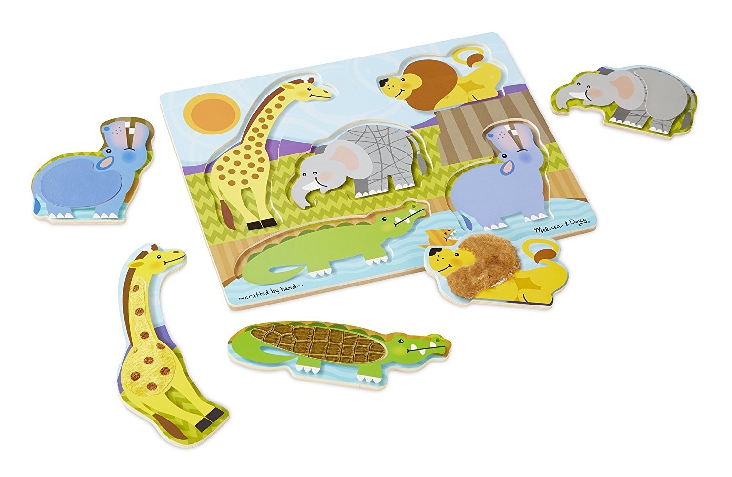 Zoo Animals Touch and Feel Puzzle