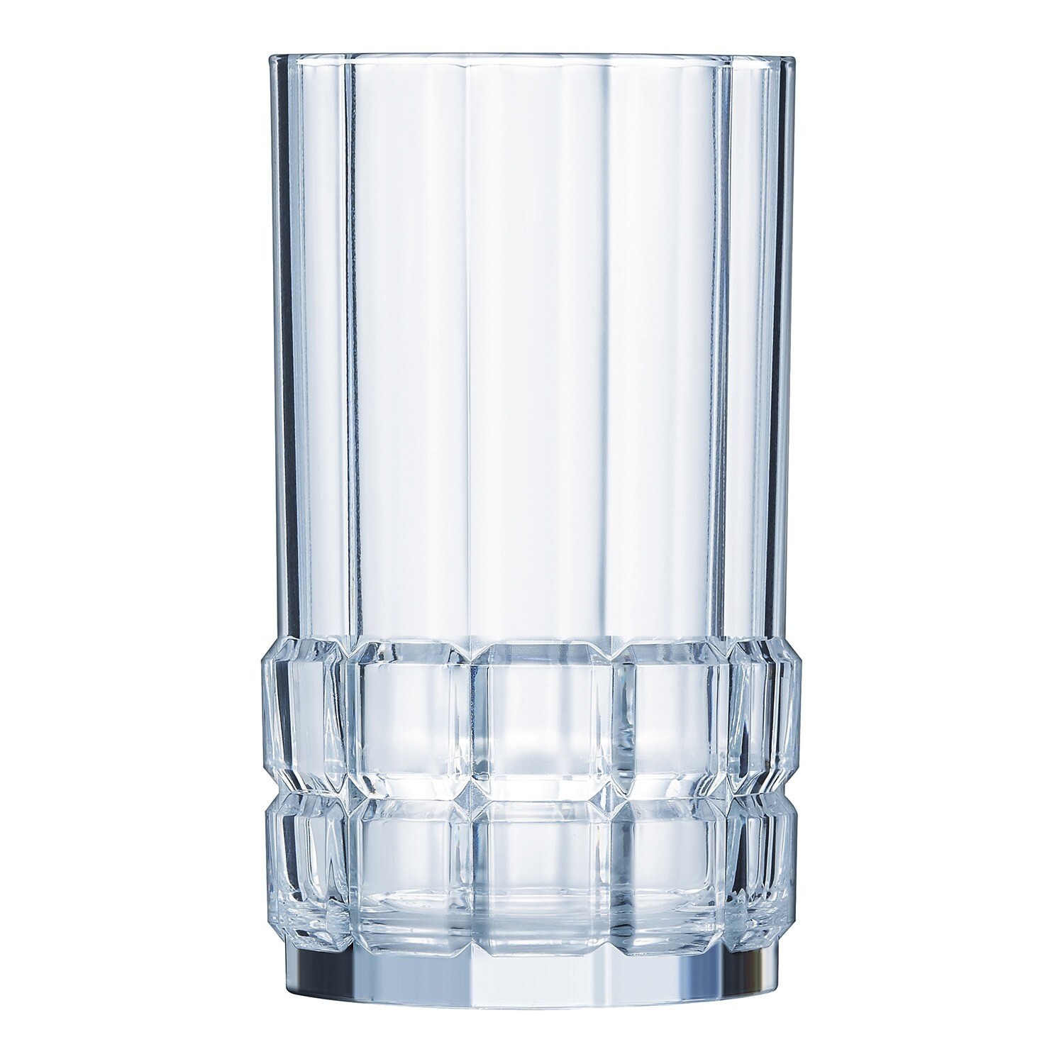 Set de 4 Vasos Altos de Crystal Glass Facettes