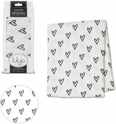 Mantita Swaddle Messy Hearts