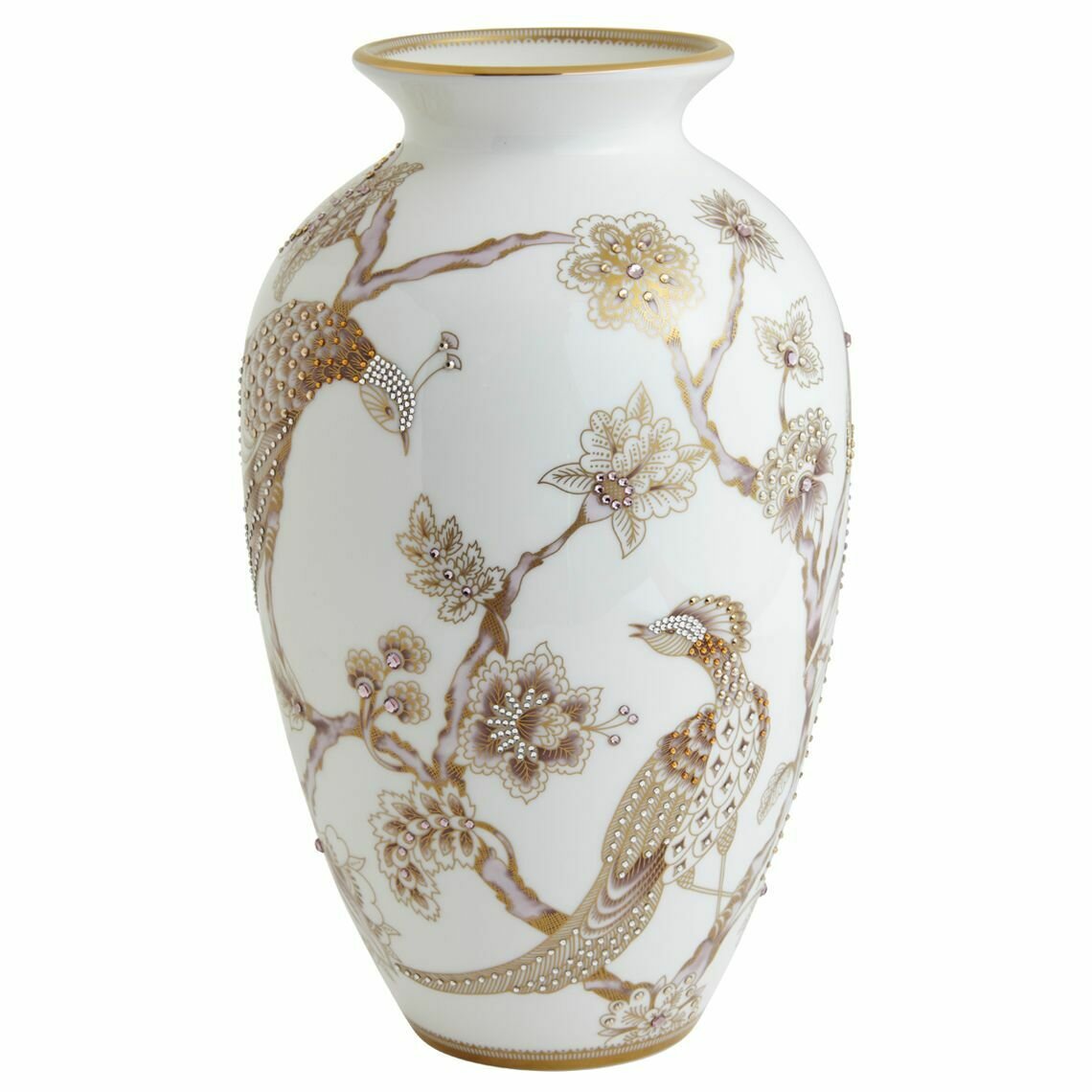 Pavo Gold Vase