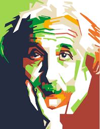 Acrylic Paint By Numbers. Albert Einstein