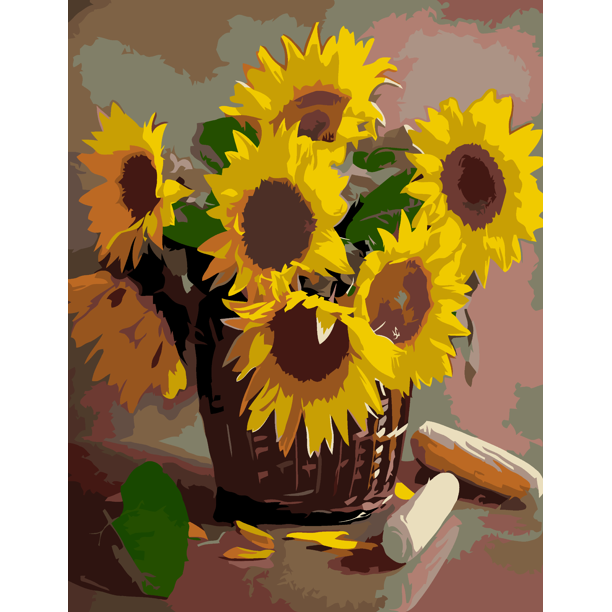 Paint By Number: Sunflowers