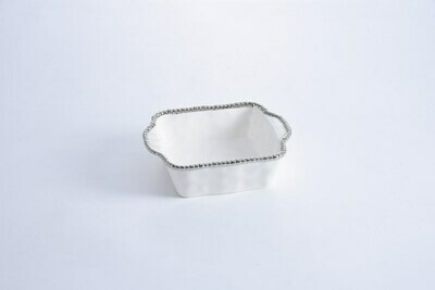 Pyrex Cuadrado Blanco (Plateado)