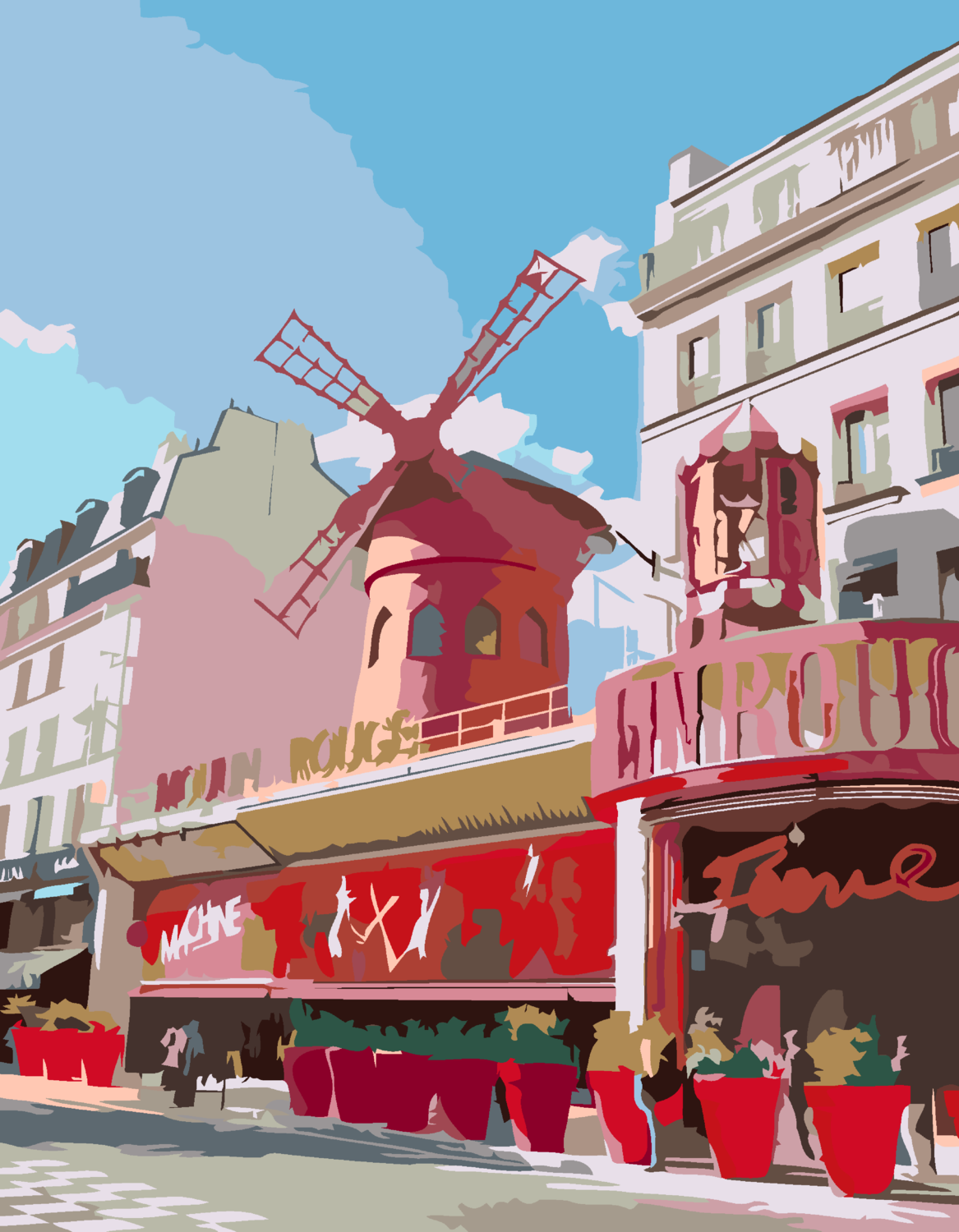 Paint by Number. Moulin Rouge