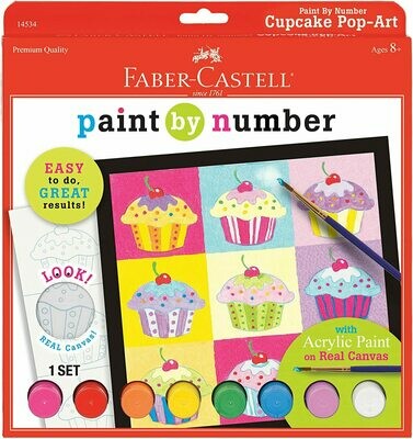 Paint By Number Cupcake Art