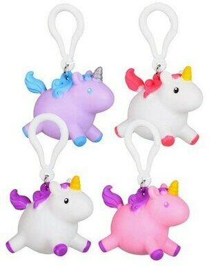 Unicorn Squeezy Poo Keychain