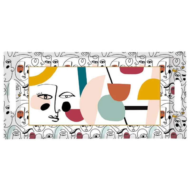 Bandeja de Melamina con Asas Modernism 40x19cm
