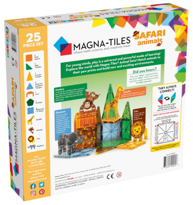 Magna Tiles Safari Animals 25 Piezas