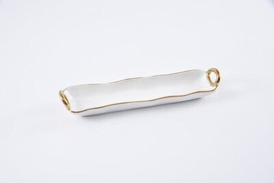 Cracker Tray Blanca (Dorado)