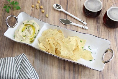 Chip &amp; Dip Blanco (Plateado)