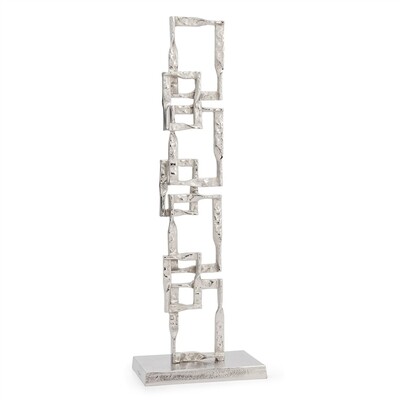 Stacked Square Link Sculpture