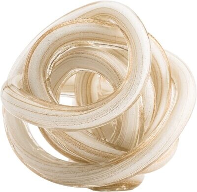 Nudo del Amor 3 inch Gold Metallic White