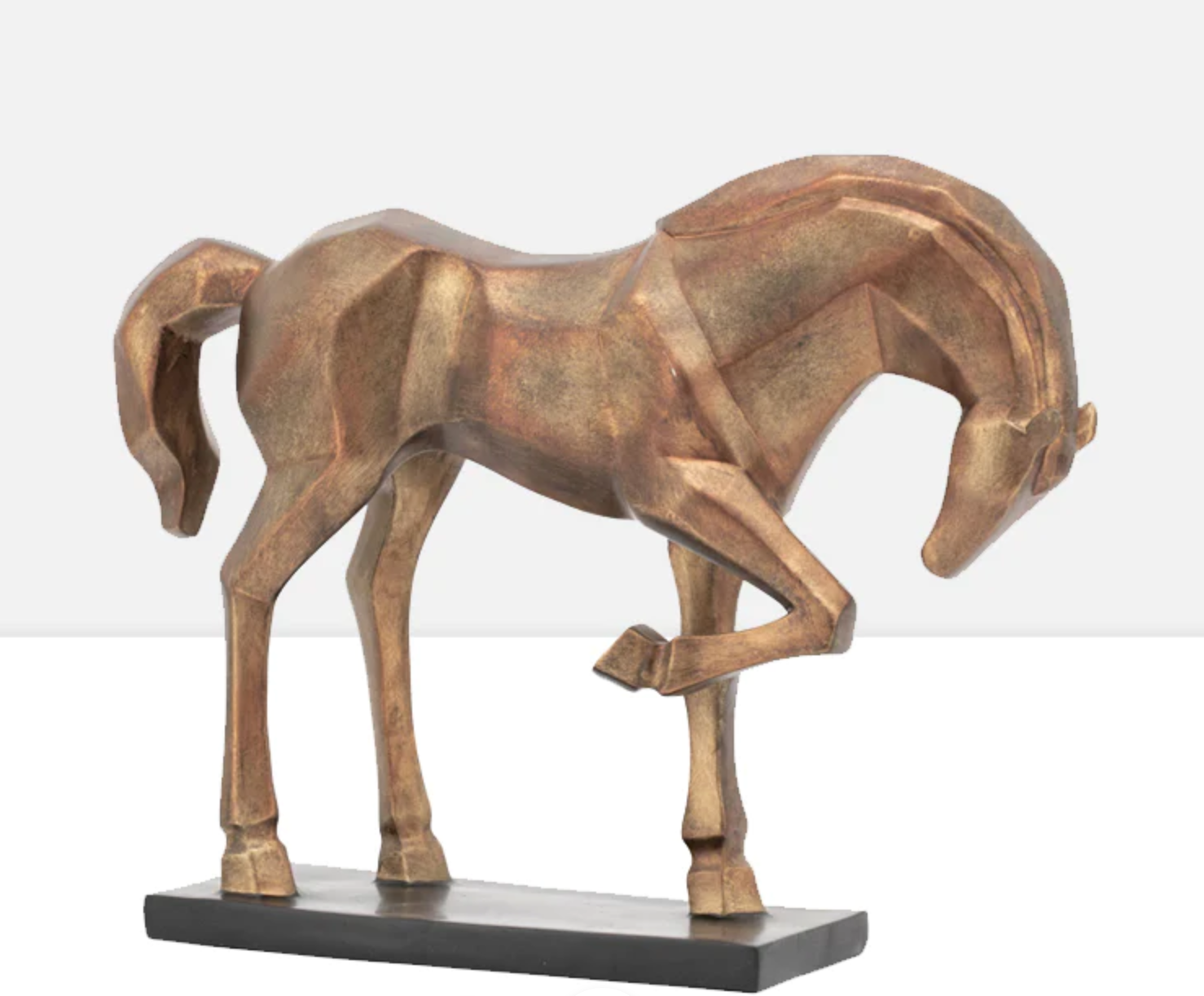 Carved Majestic Horse Bronze