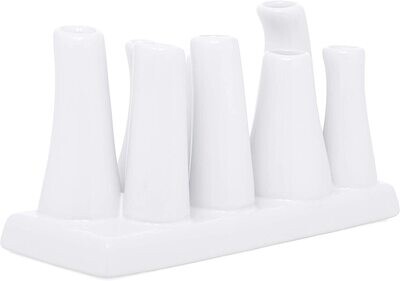 Eva Rectangle White Multitub Vase
